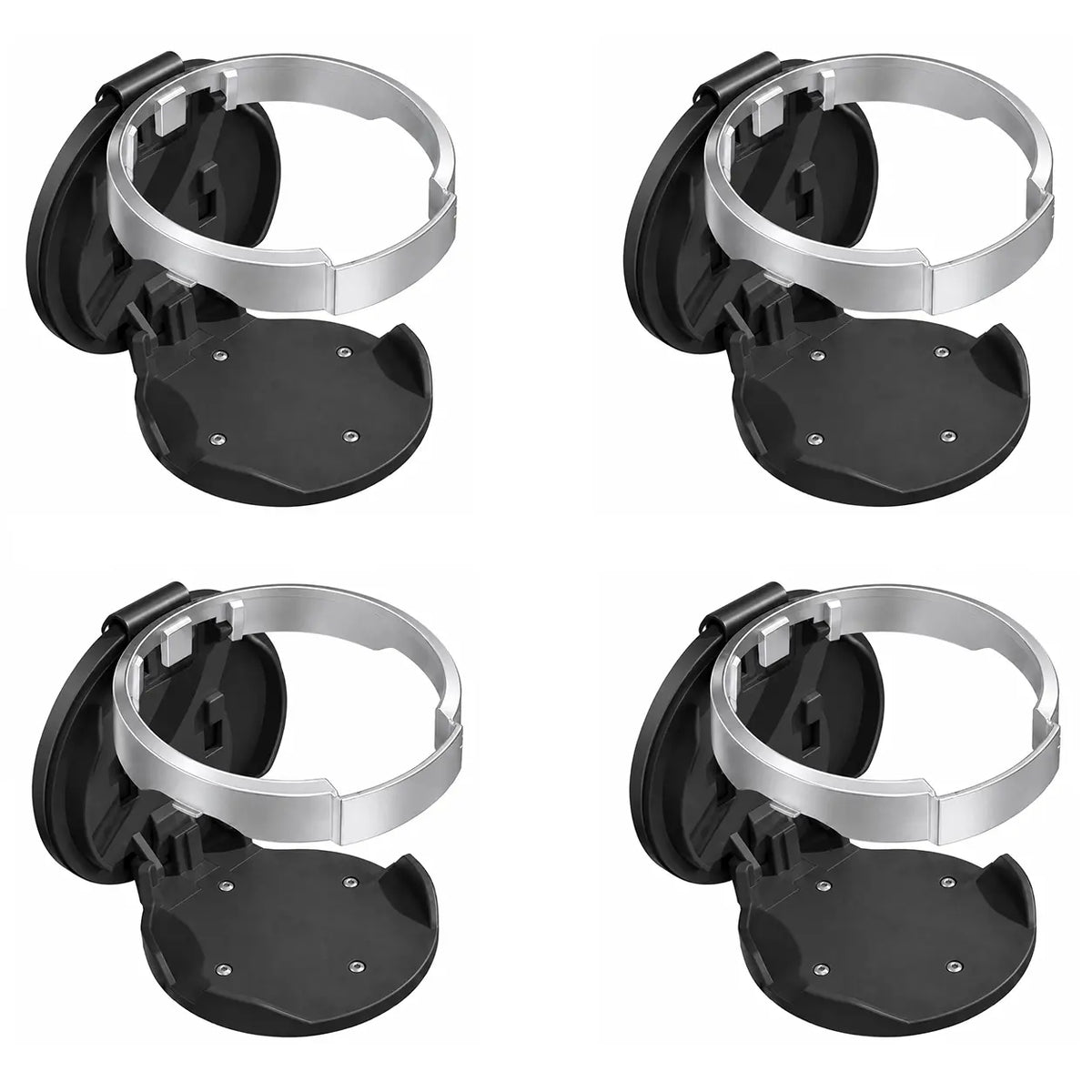 Universal Foldable Car Cup Holder with Hook, Space-Saving Vehicle Drink Holder for Bottles, Coffee Cups & Tumblers, Car Interior Storage Organizer
