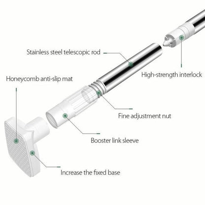 Adjustable Tension Curtain Rod, No-Drill Telescoping Spring Pole for Bathroom, Closet and Inside Window Frame, Expandable