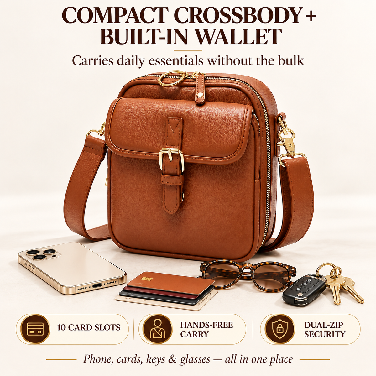 🎒 49% OFF NOW! 🧳 Anti-Theft Messenger Bag – Built-In Wallet & Multi-Pocket Design