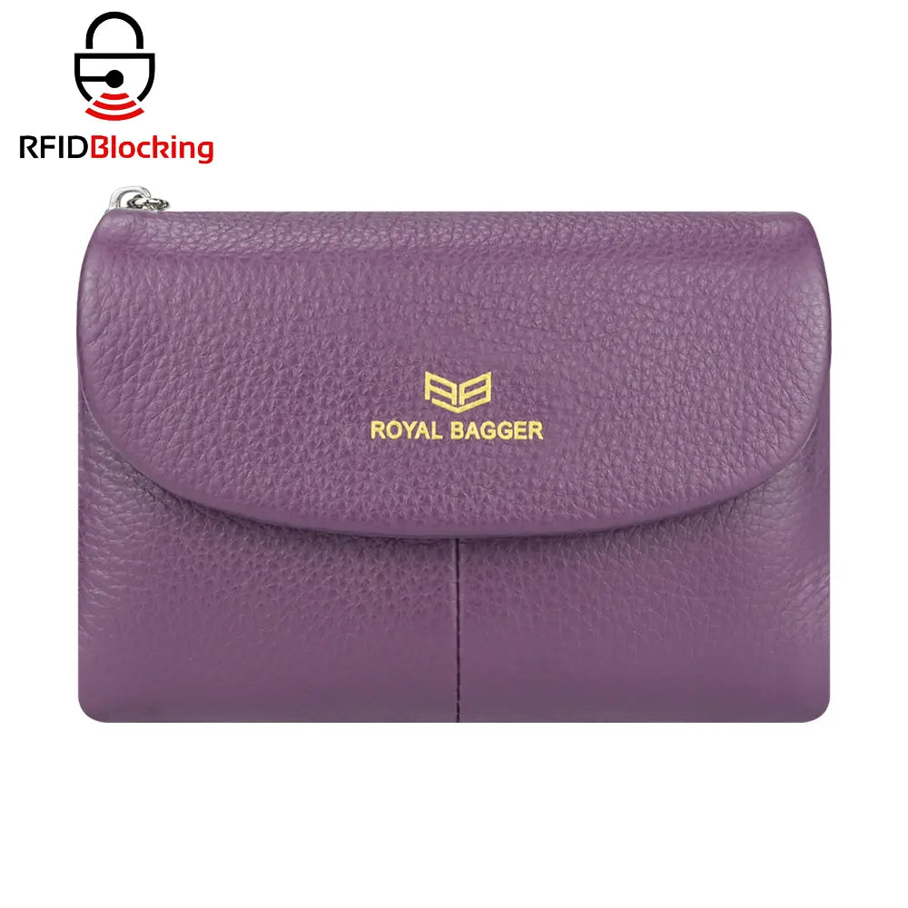 🛡️ RFID Blocking Genuine Leather Women's Wallet Wallet with 11 Card Slots
