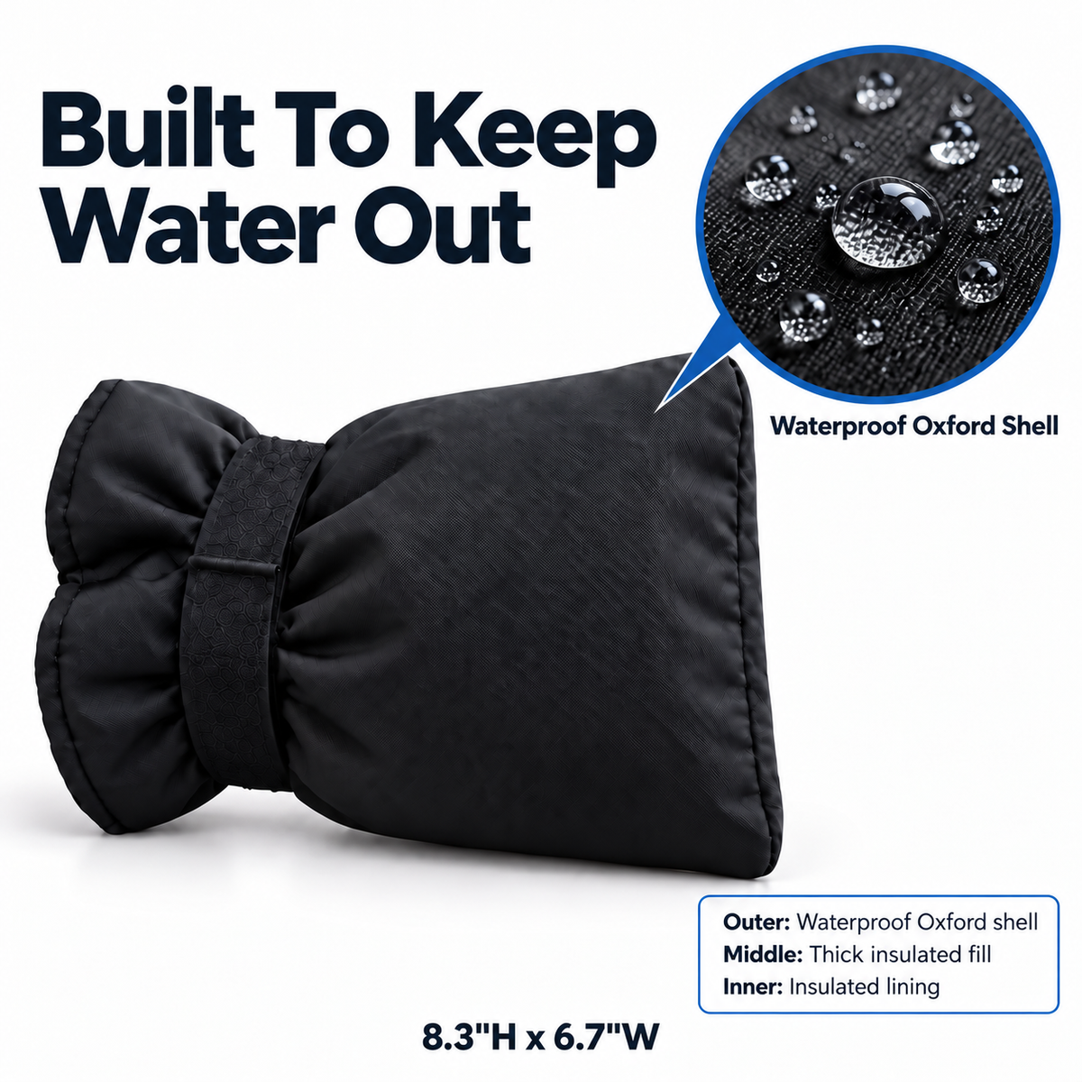 BORSYN FrostLock Outdoor Faucet Cover – Insulated Waterproof Faucet Protector for Winter