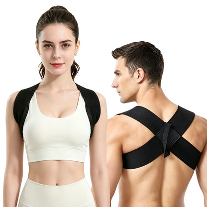 Elastic Posture Support for Men & Women – Lightweight Shoulder & Upper Back Support