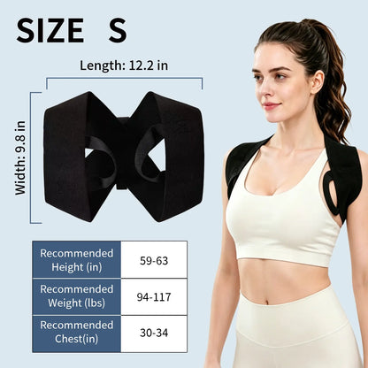 Elastic Posture Support for Men & Women – Lightweight Shoulder & Upper Back Support