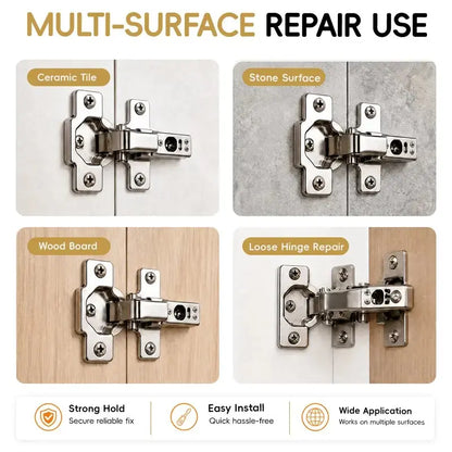 High Strength 6x14mm Hinge Repair Screws & 60-Pack Short Wall Anchors, Stripped Thread Fixer for Cabinet & Tile Mounting, Ideal for Home Users, Father's Day Gift