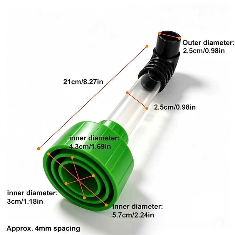 AC Drain Line Cleaner Adapter Evacuates & Unclog AC Drain Line - HVAC to PVC AC Drain Line Cleaner Tool - Universal Fit AC Drain Line Unclogger - AC Drain Line Cleaning Tool - Clear Visibility