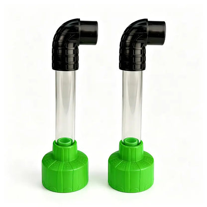 AC Drain Line Cleaner Adapter Evacuates & Unclog AC Drain Line - HVAC to PVC AC Drain Line Cleaner Tool - Universal Fit AC Drain Line Unclogger - AC Drain Line Cleaning Tool - Clear Visibility