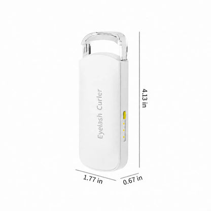 Thermal Eyelash Curler – USB Rechargeable with Thermo-sensitive Silicone Pad Fast Curling, Small Lifting Curler for Eyelashes – for Women, Girls, Home, Travel, Curly and Stylized