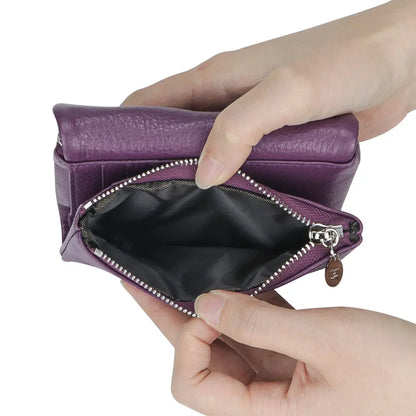 🛡️ RFID Blocking Genuine Leather Women's Wallet Wallet with 11 Card Slots
