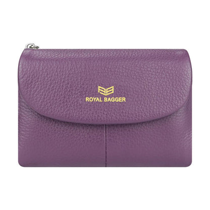 🛡️ RFID Blocking Genuine Leather Women's Wallet Wallet with 11 Card Slots