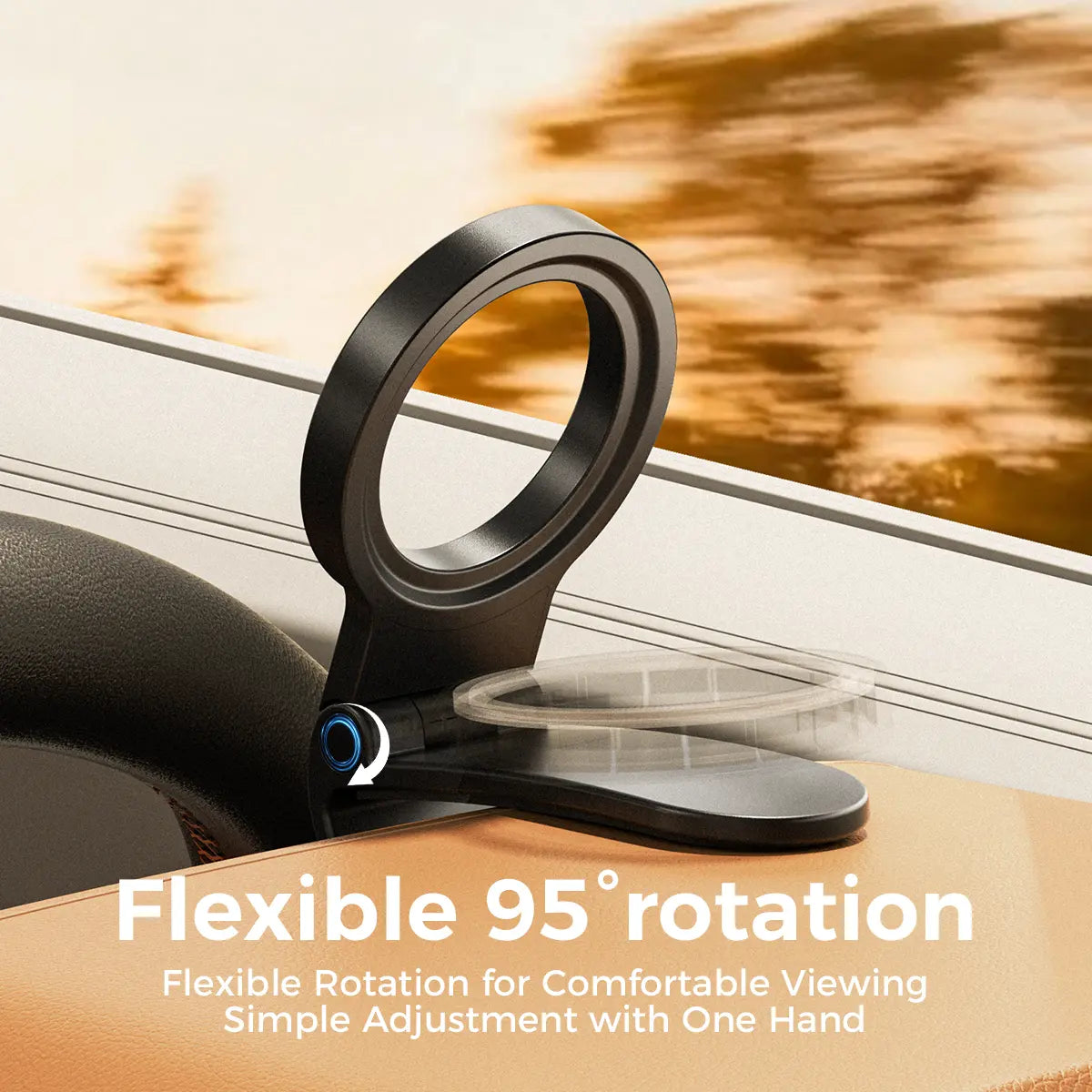 Magnetic Car Phone Mount,  Hands Free Cell Phone Holder Clip Car Accessories fit iPhone 17 16 15 14 13 12 Pro Plus Max 95° Adjustable Car Phone Holder for Magsafe Phone Holders