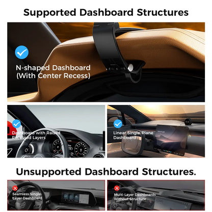 Magnetic Car Phone Mount,  Hands Free Cell Phone Holder Clip Car Accessories fit iPhone 17 16 15 14 13 12 Pro Plus Max 95° Adjustable Car Phone Holder for Magsafe Phone Holders