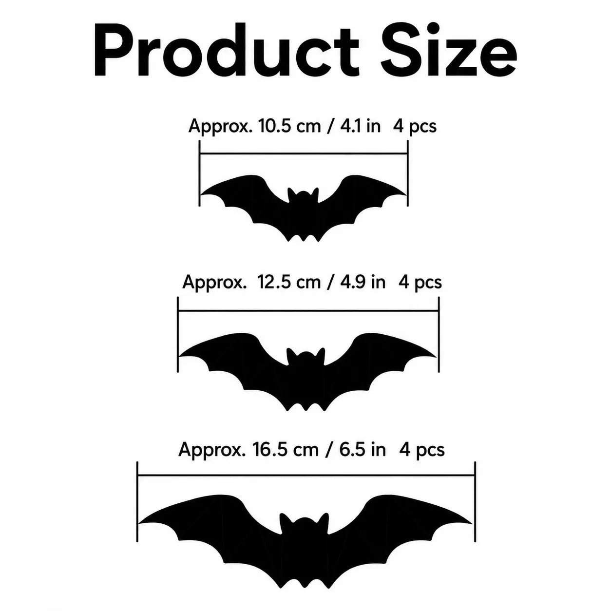 3D Bat Light LED Decorations, 12pcs/24pcs Halloween Spooky Ornaments, Bendable Wall Stickers with Smooth Bubble-Free Application, Easy Install Battery Powered Glowing Decor, Non-Remote Indoor Decor for Home, Party, Window, Door, Festival