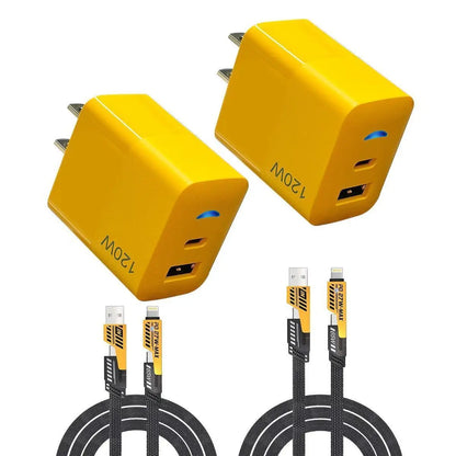Charge More, Carry Less — 120W Multi-Port Fast Charger & 4-in-1 Cable