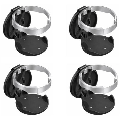 Universal Foldable Car Cup Holder with Hook, Space-Saving Vehicle Drink Holder for Bottles, Coffee Cups & Tumblers, Car Interior Storage Organizer