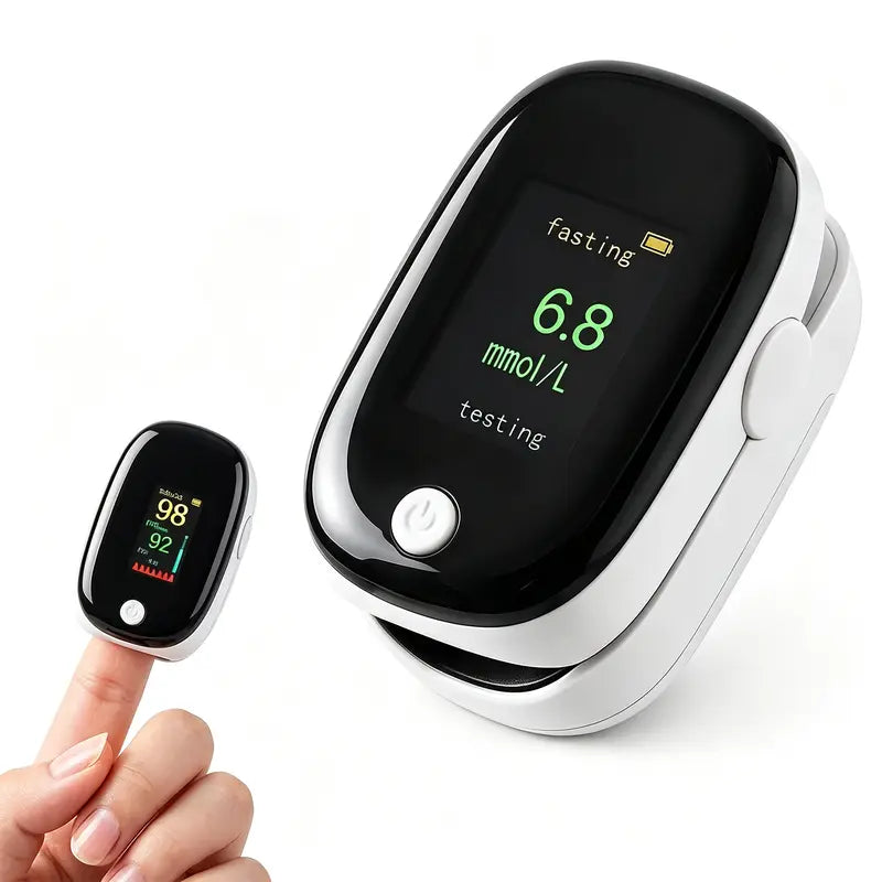 Noninvasive Blood Glucose Monitor,Displays test results within 5 seconds,Health Monitoring Devices with LED Displays—The Perfect Gift for Seniors