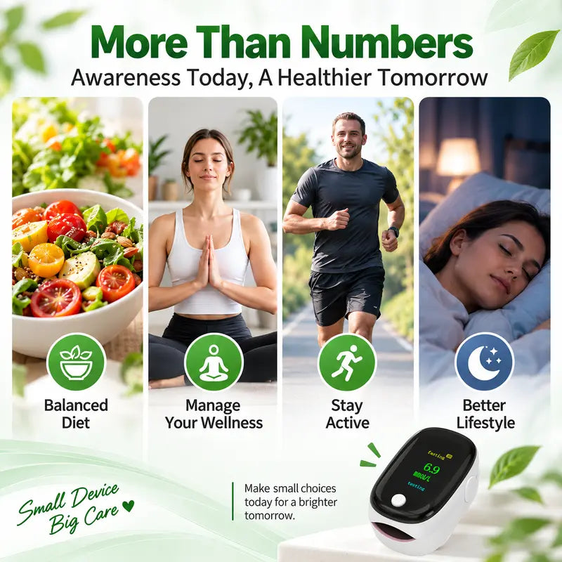 Noninvasive Blood Glucose Monitor,Displays test results within 5 seconds,Health Monitoring Devices with LED Displays—The Perfect Gift for Seniors