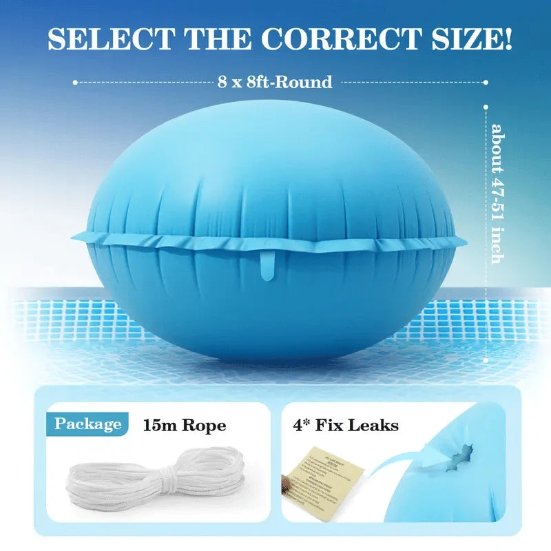 💧 Winter 50% OFF - Heavy‑Duty PVC Winter Pool Pillow for Above‑Ground Pools