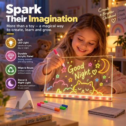 Borsyn™ Light-up LED drawing board for kids