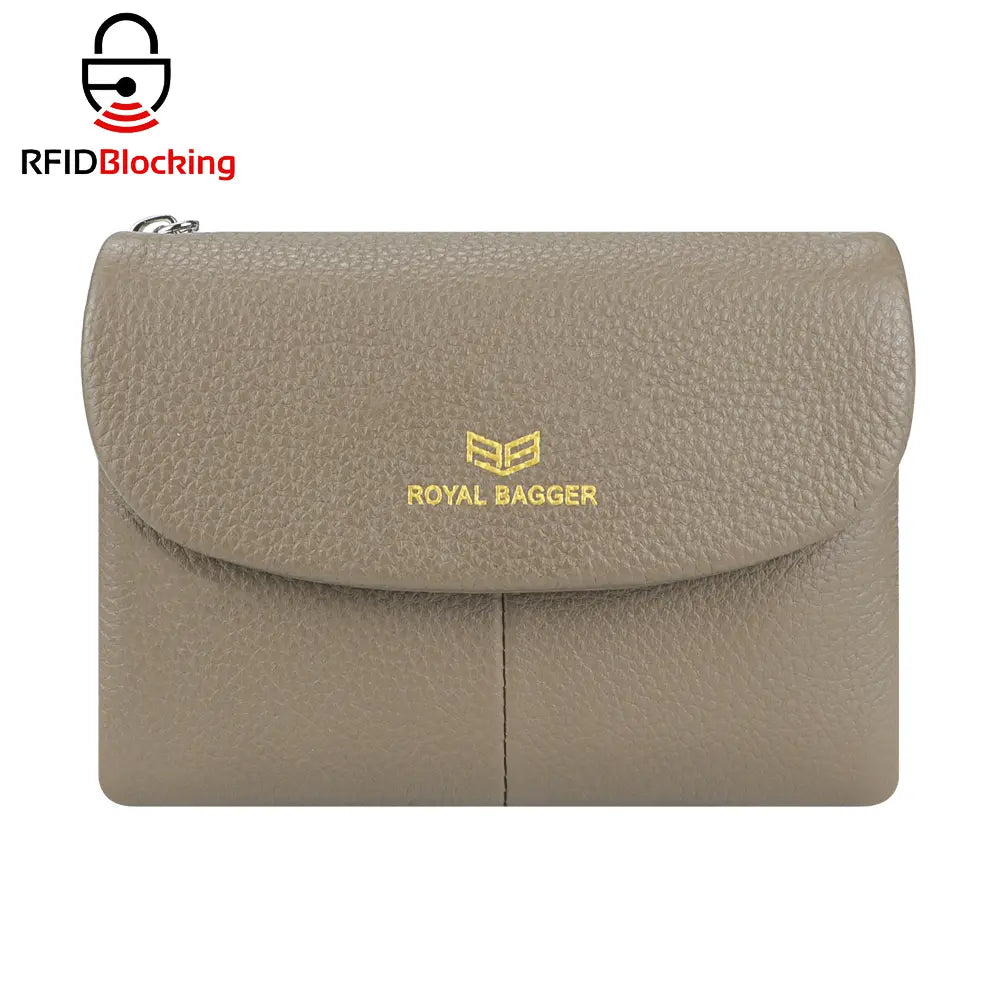 🛡️ RFID Blocking Genuine Leather Women's Wallet Wallet with 11 Card Slots