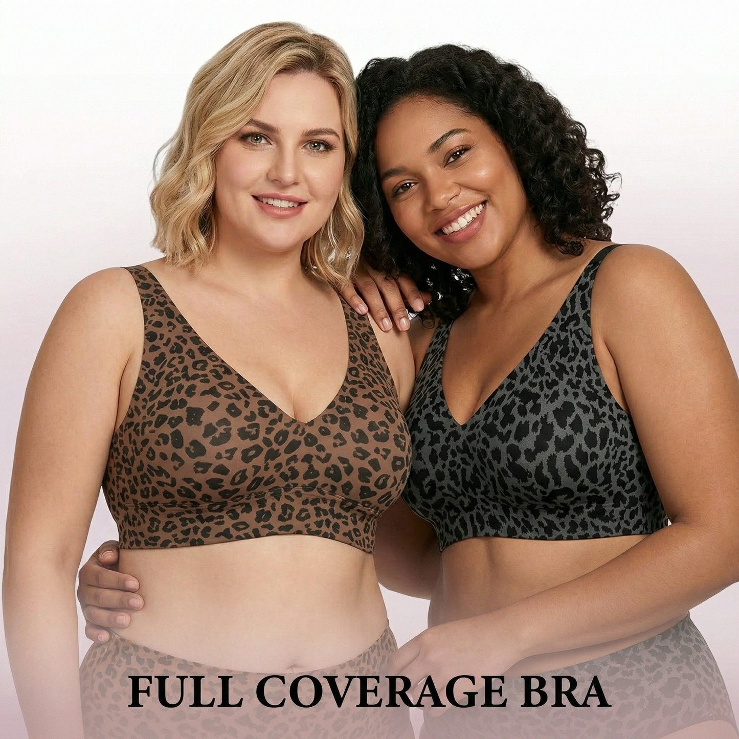 🏆LAST DAY SALE 49% OFF 🔥Super Firming Leopard Print Jelly  Bra | Women Wirefree Bras 👍No More Sagging Breasts
