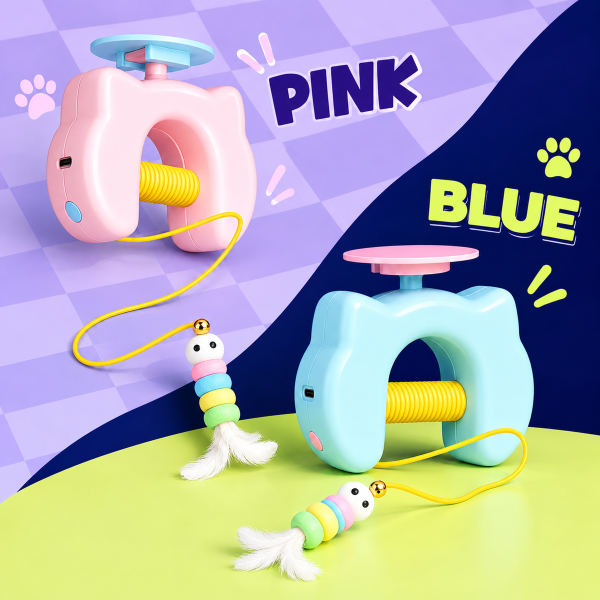 PounceClub – Automatic Yo-Yo Cat Toy.Help your chubby cat get moving again.