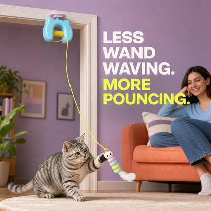 PounceClub – Automatic Yo-Yo Cat Toy.Help your chubby cat get moving again.