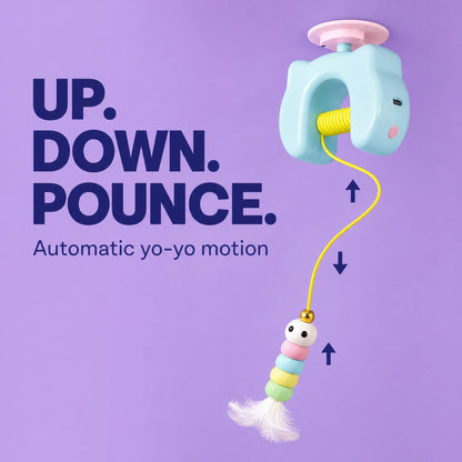 PounceClub – Automatic Yo-Yo Cat Toy.Help your chubby cat get moving again.