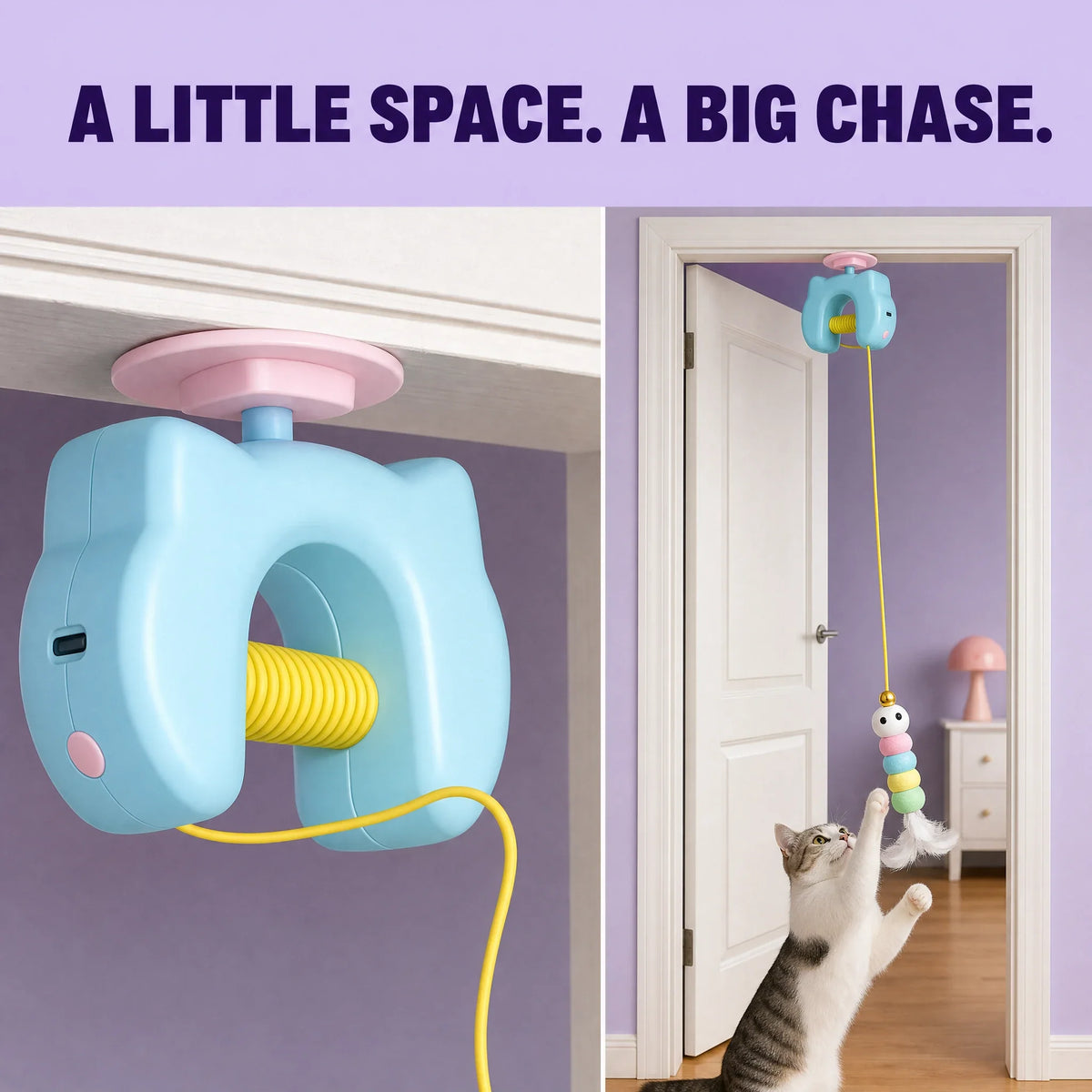 PounceClub – Automatic Yo-Yo Cat Toy.Help your chubby cat get moving again.