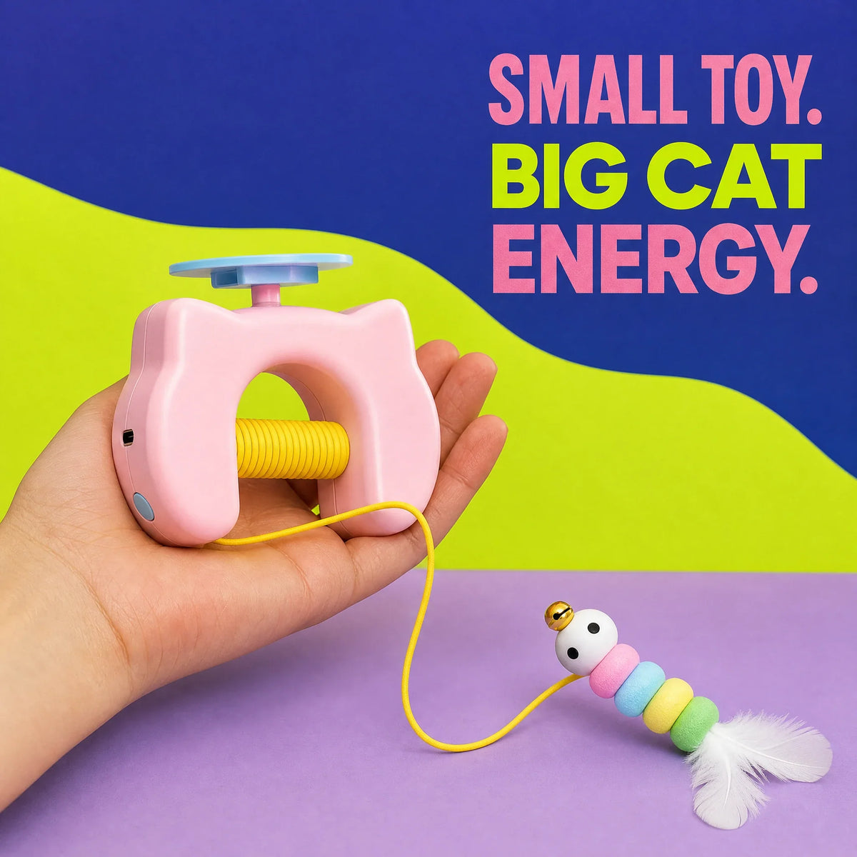 PounceClub – Automatic Yo-Yo Cat Toy.Help your chubby cat get moving again.