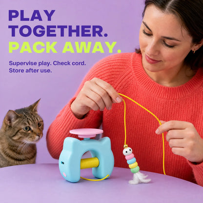 PounceClub – Automatic Yo-Yo Cat Toy.Help your chubby cat get moving again.