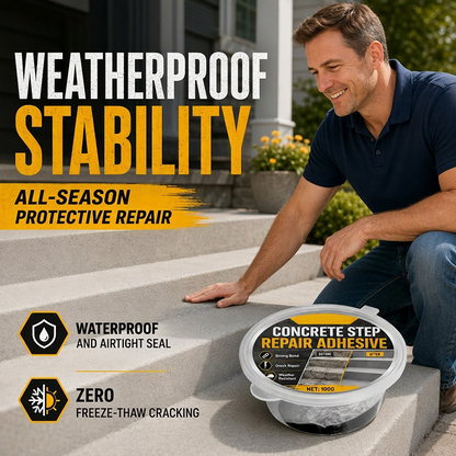 💞50K+ SOLD!🧰🛠️ Concrete Step Repair Adhesive-Strong, Fast, and Looks Like New!
